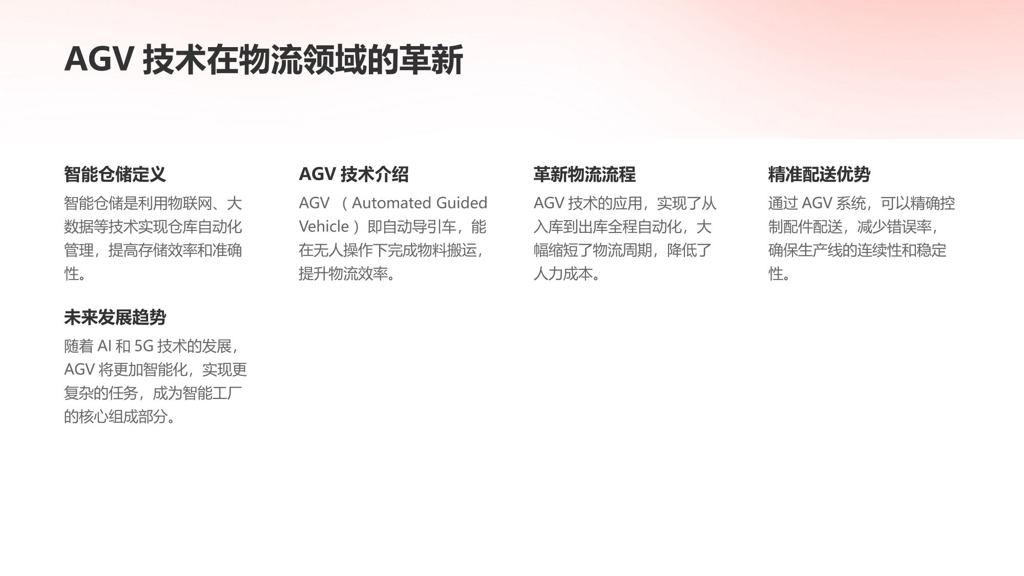 汽车行业的智能仓储与AGV配件自动配送
